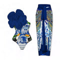 Conjunto Verão Maiô Flower e Saída Longa