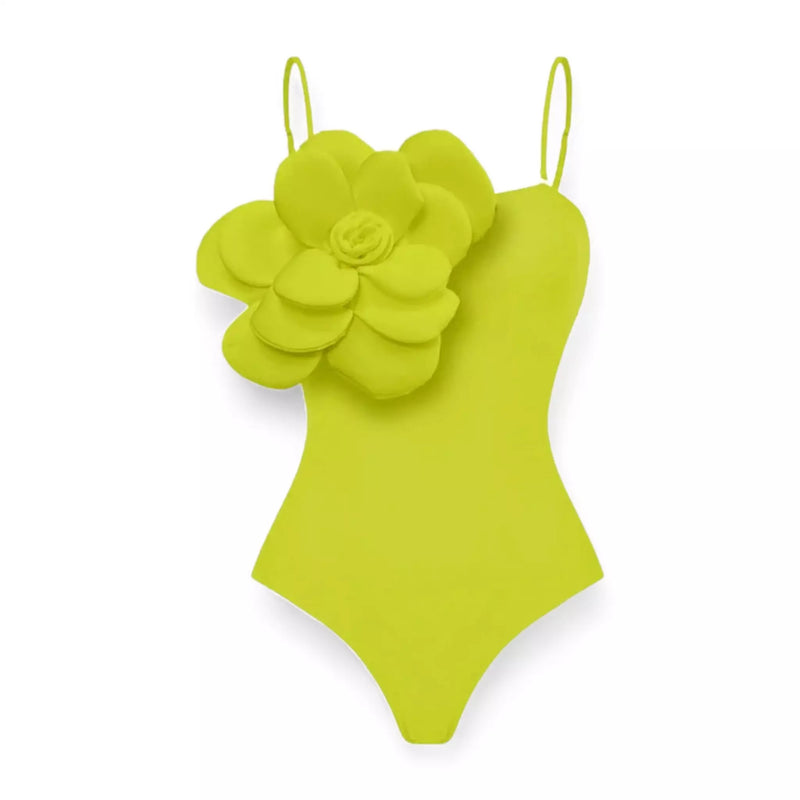 Conjunto Verão Maiô Flower e Saída Longa