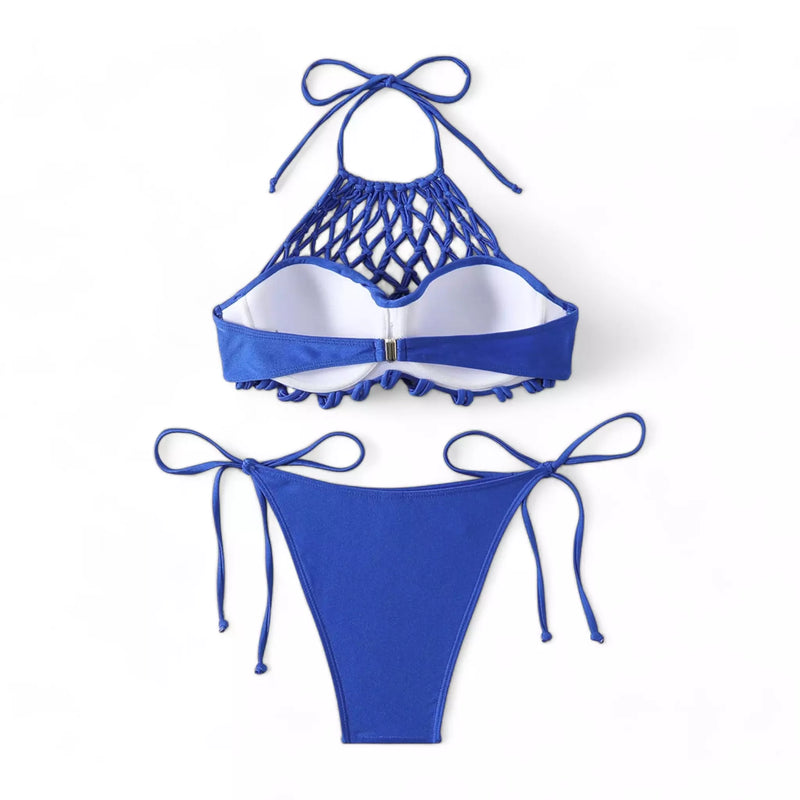 Biquíni Feminino Com Bojo e Detalhe Trançado