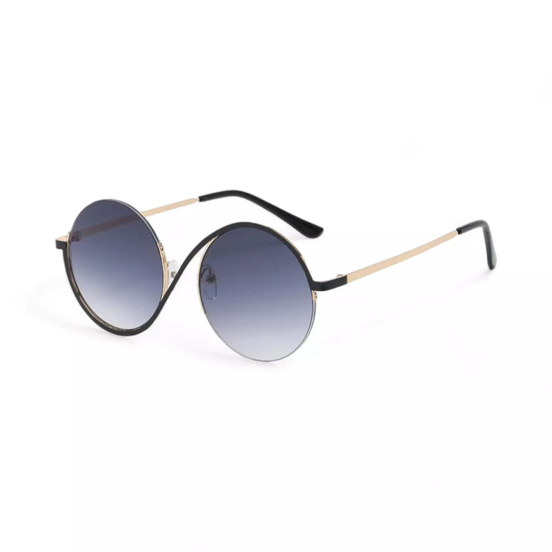 Óculos de Sol Premium Round Shield com Proteção UV+