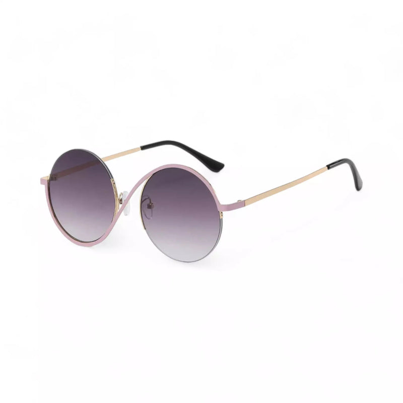 Óculos de Sol Premium Round Shield com Proteção UV+