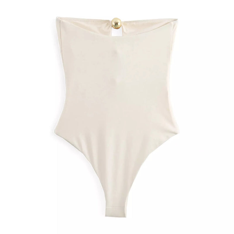 Body Pérola Elegante Tomara que Caia