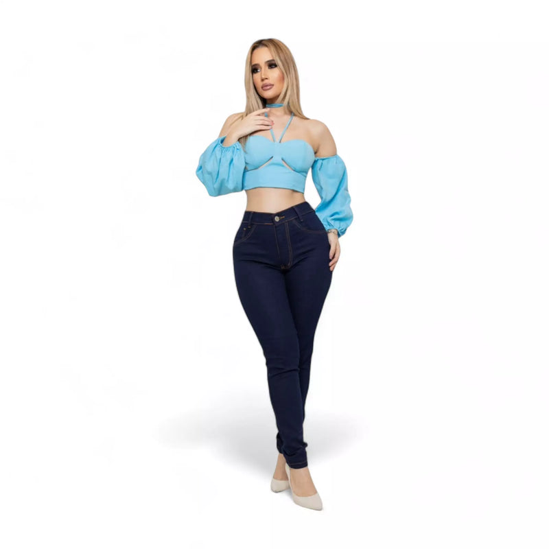Calça Jeans Azul Feminina