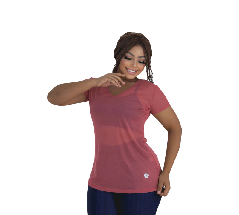 BLUSA FITNESS TULE MARIA BONITA