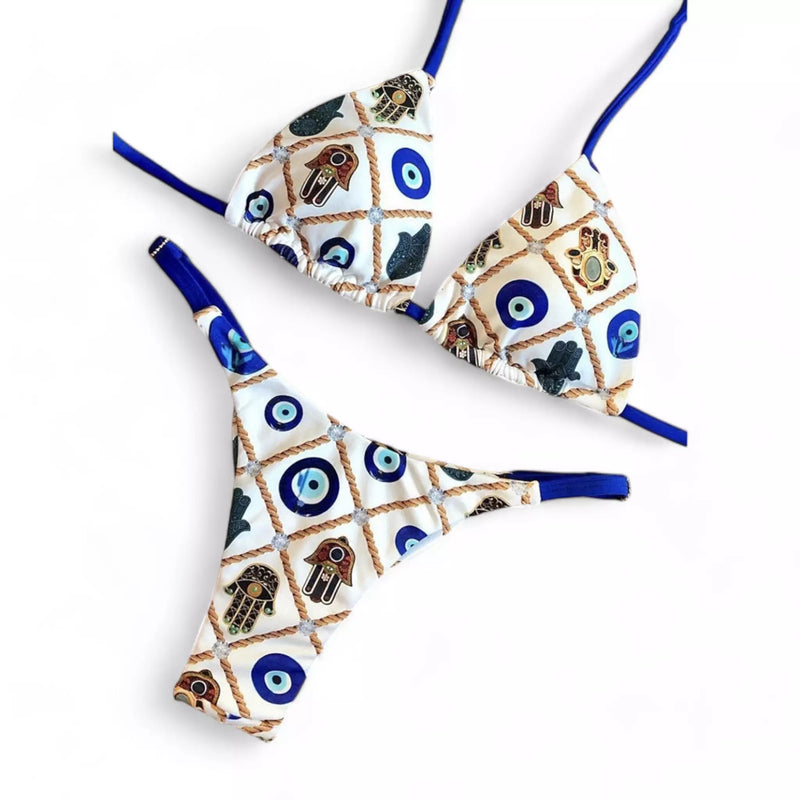 Biquíni Clássico: Estampa Olho Grego