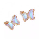 Brinco Feminino Borboleta Cristal Safira