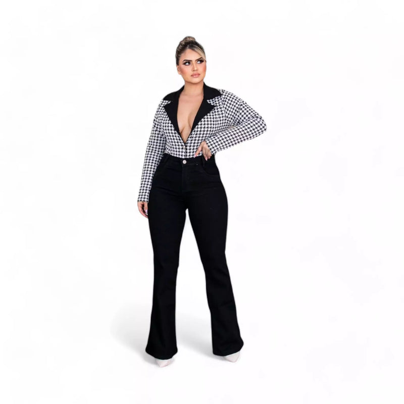 Calça Feminina Curves Plus Size com Elastano