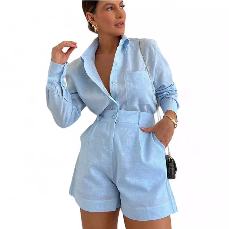 Conjunto Casual Feminino Linho Premium