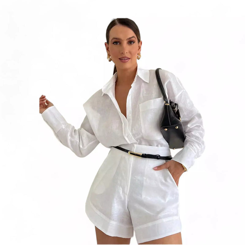 Conjunto Casual Feminino Linho Premium
