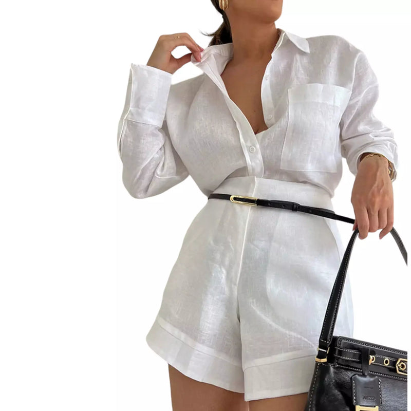 Conjunto Casual Feminino Linho Premium