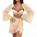 Conjunto Praia Elegance Biquíni e Saída Renda