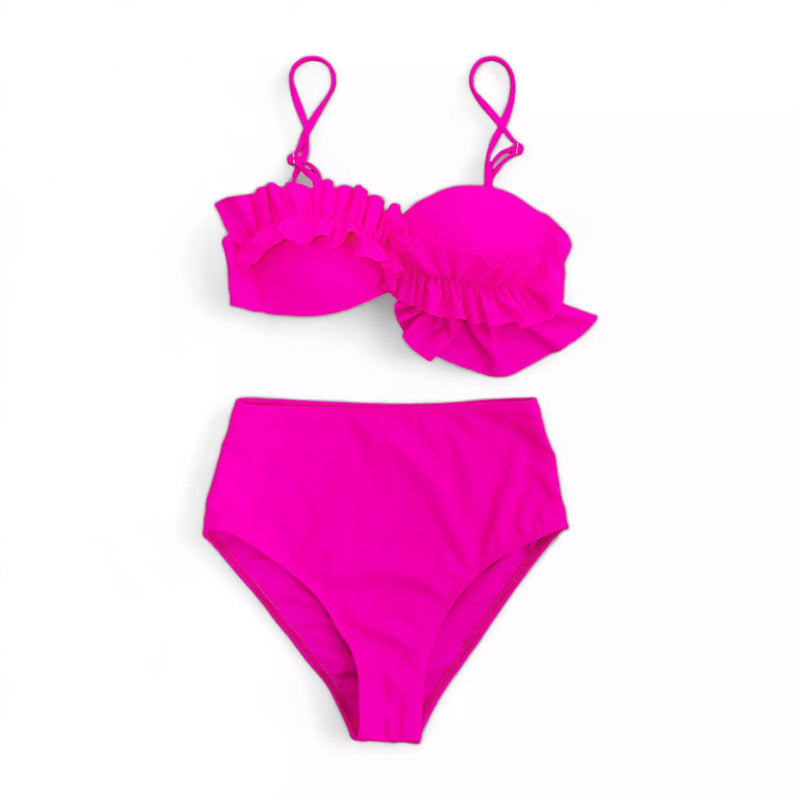 Conjunto de Biquíni Color com Saída de Praia