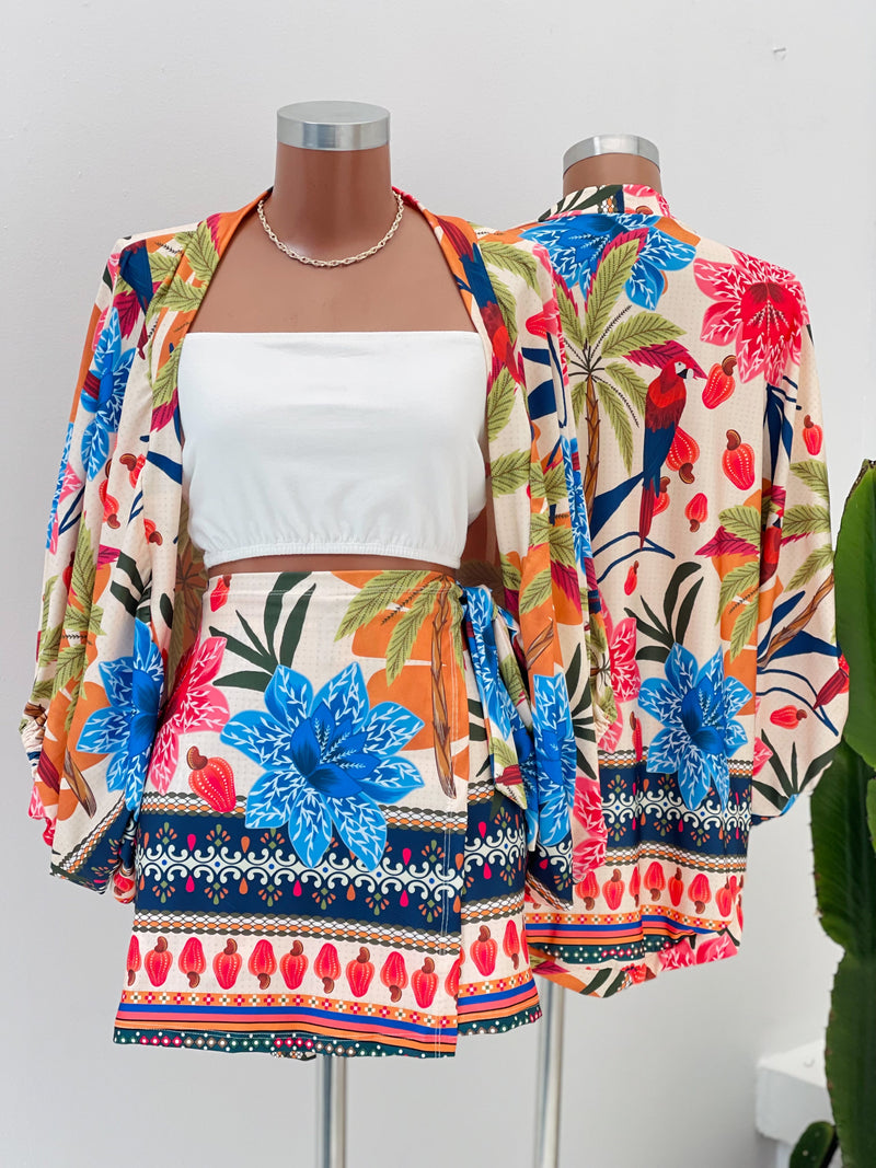 Conjunto Estampado Far Katarina Floresta Viva