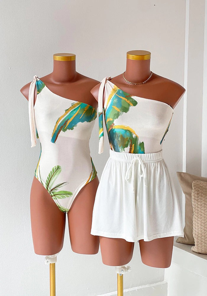 Body Maiô Estampado Far Ana Pinceladas Tropicais