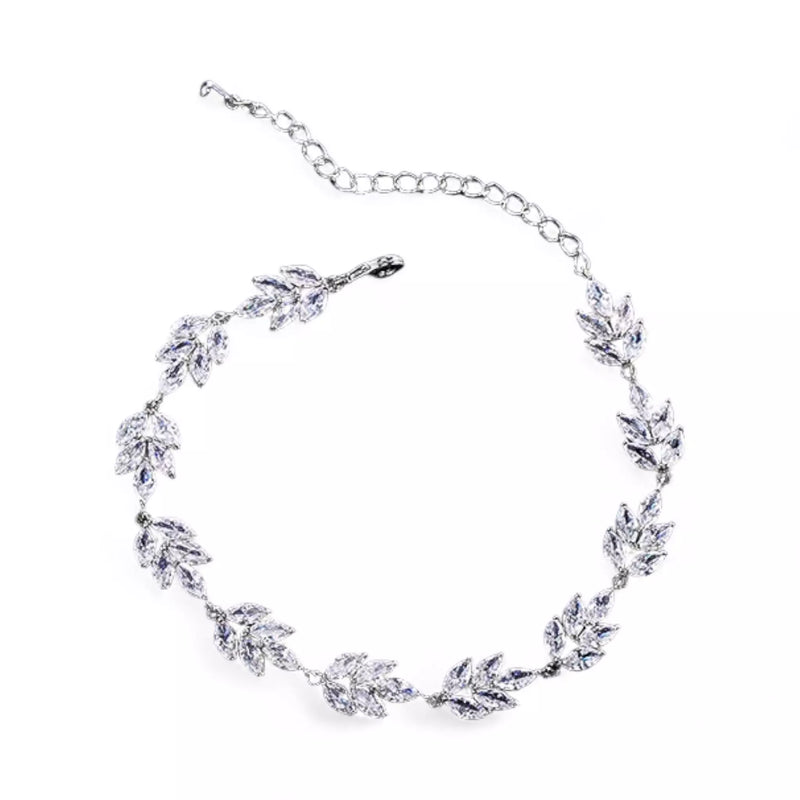 Pulseira Feminina Ajustável com Detalhes Florais