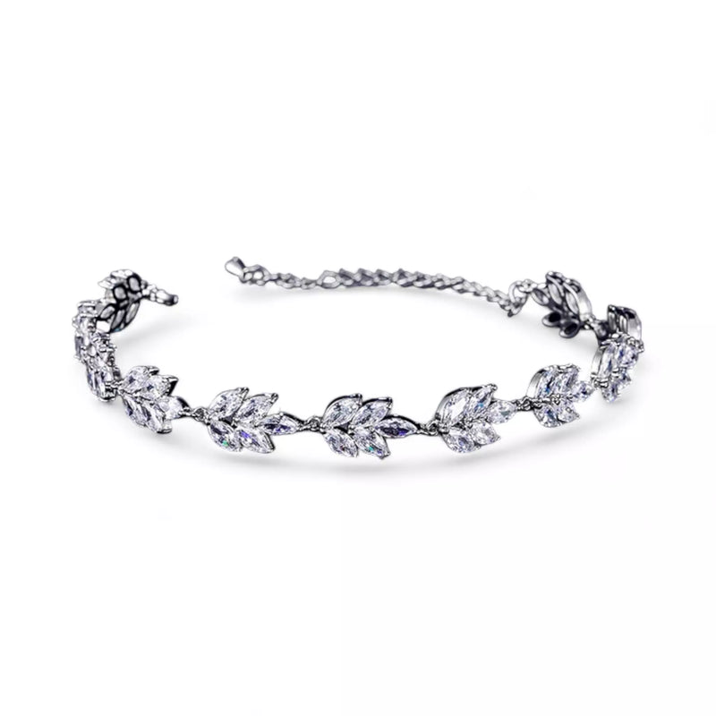 Pulseira Feminina Ajustável com Detalhes Florais
