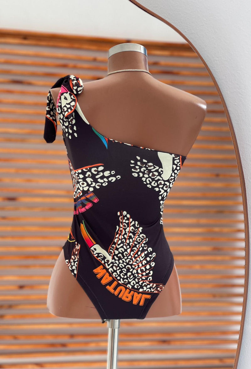 Body Maiô Estampado Far Ana Elegância Tropical Estampa Exótica