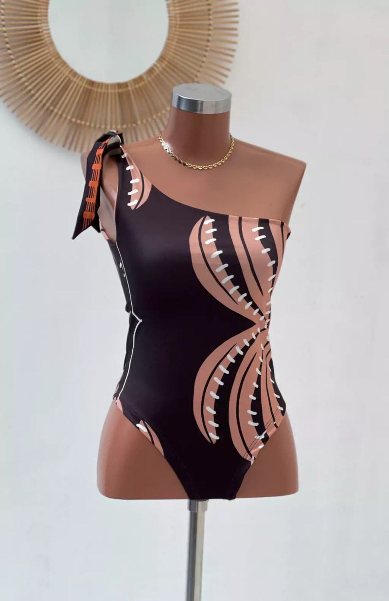 Body Maiô Estampado Far Ana Cortes de Coral
