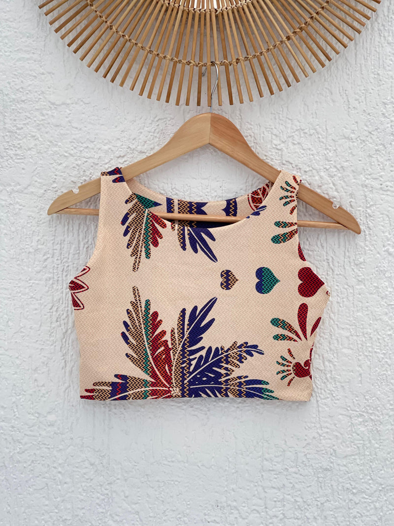 Cropped Estampando Far Aura Harmonía Nativa