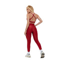 Conjunto fitness top e calça Verde Militar